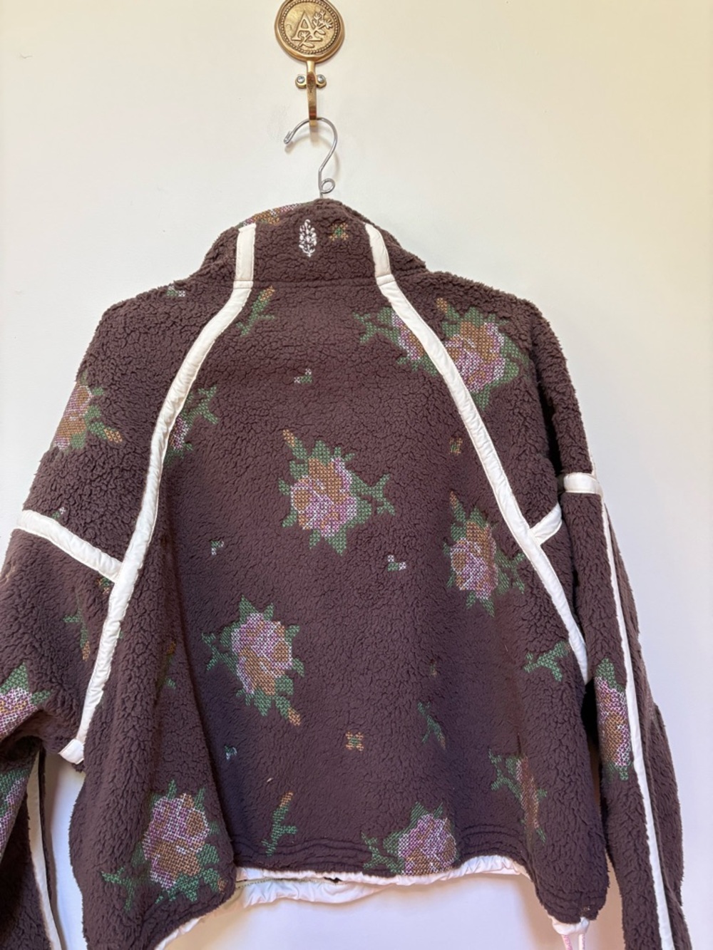NWOT Free People FP Movement Mountain High Embroidered HalfZip Fleece Size Small - Picture 4 of 13